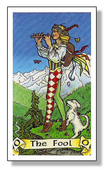 The Fool card from the Robin Wood Tarot