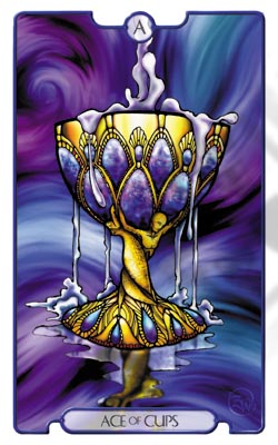 Ace of Cups from Revelations Tarot Deck